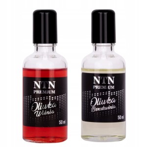 NTN Zestaw 1+1 Oliwka regenerująca skórki i paznokcie roller ball z kulką 50ml Wiśnia + Brzoskwinia