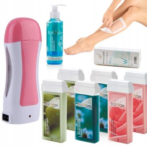 Zestaw do depilacji ItalWax 6x wosk w rolce + mocny podgrzewacz + żel + paski