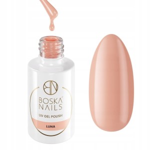 Boska Nails 482 NUDlove Luna – neutralny beżowo-różowy lakier hybrydowy 6ml