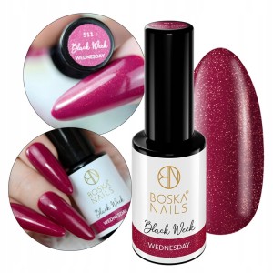 Boska Nails Black Week 511 Wednesday Kolorowy lakier hybrydowy 6ml