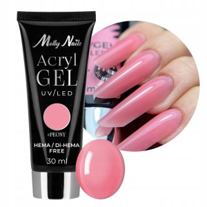 Molly Nails AcrylGel Peony Akrylożel do paznokci HEMA/Di-HEMA Free 30ml