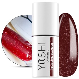 Yoshi Sip Sip Hooray 145 Pour Some Glamour Brokatowy lakier hybrydowy z efektem flash 6ml
