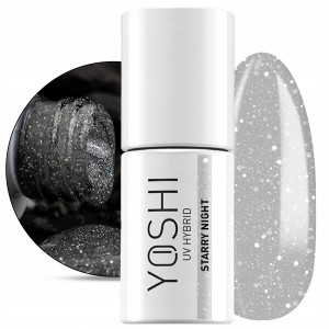 Yoshi Touch The Galaxy 521 Starry Night Brokatowy lakier hybrydowy do paznokci 6ml