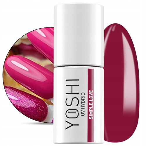 Yoshi Love 615 Simple Love Kolorowy lakier hybrydowy do paznokci 6ml