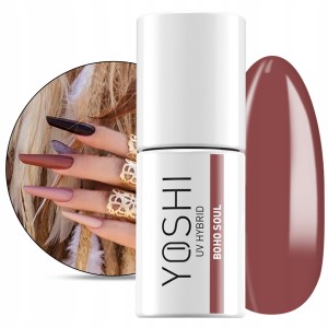 Yoshi Free Spirit 133 Boho Soul Kolorowy lakier hybrydowy do paznokci 6ml