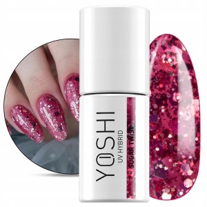 Yoshi Candy Shop 724 Sugar Twist Kolorowy lakier hybrydowy do paznokci 6ml