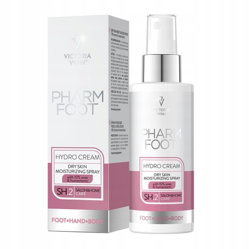 Victoria Vynn Pharm Foot Hydro Cream Nawilżający spray do suchej skóry 10% mocznik i humektanty 150ml