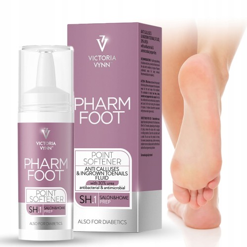Victoria Vynn Pharm Foot Point Softener Punktowy fluid na modzele i wrastające paznokcie 30% mocznika 15ml