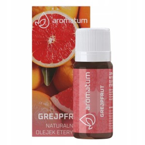Aromatum Grejpfrut Naturalny olejek eteryczny oczyszczający i przeciwstarzeniowy do pielęgnacji skóry 12ml