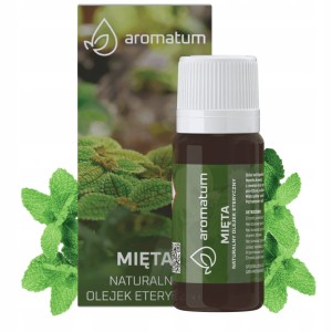 Aromatum Mięta Naturalny olejek eteryczny przeciwbólowy, przeciwzapalny i odświeżający 12ml
