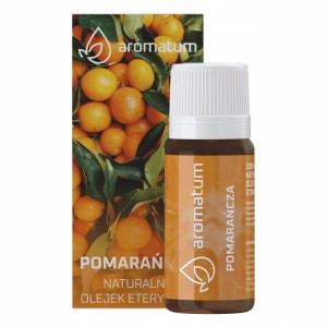 Aromatum Pomarańcza Naturalny olejek eteryczny cytrusowy o słodkim zapachu relaksujący 12ml