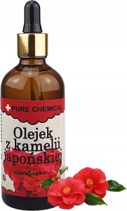Pure Chemical Olejek tsubaki z kamelii japońskiej Naturalny olejek do pielęgnacji skóry, włosów, paznokci 30ml