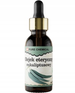 Pure Natura Olejek eteryczny eukaliptusowy Naturalny olejek eteryczny antyseptyczny, relaksujący i wspomagający oddychanie 30ml