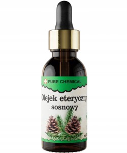 Pure Natura Olejek eteryczny sosnowy Naturalny olejek eteryczny oczyszczający, relaksujący, antyseptyczny, przeciwbólowy 30ml