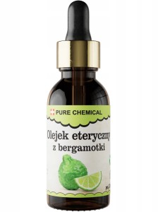 Pure Natura Olejek eteryczny z bergamotki Naturalny olejek eteryczny antyseptyczny, przeciwzapalny, przeciwbólowy, przeciwdepresyjny 30ml