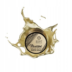Boska Nails Picassini Paint Gel Metalic Rustic Gold Żel do zdobień 5ml