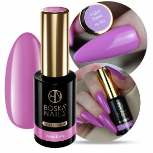 Boska Nails Up Divina 552 Violet Stone Jasnofioletowy lakier hybrydowy 10ml