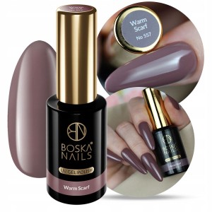 Boska Nails Up Divina 557 Warm Scarf Czekoladowy lakier hybrydowy 10ml