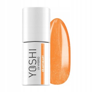 Yoshi Heartcore 192 Heartheart Neonowy pomarańczowy lakier hybrydowy z efektem flash i cat eye 6ml