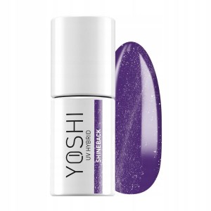 Yoshi Heartcore 200 Shineback Neonowy ciemnofioletowy lakier hybrydowy z efektem flash i cat eye 6ml