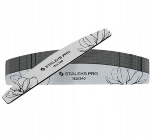 Staleks Pilnik do paznokci mineralny łódka półksiężyc gradacja 150/240 25 sztuk