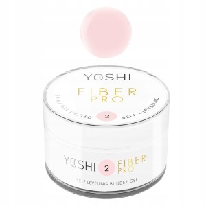 Yoshi Fiber Pro No2 50ml Lekko mleczny samopoziomujący żel budujący do paznokci bez TPO