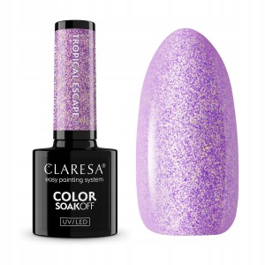 Claresa Tropical Escape 8 Różowy z perłową nutą wakacyjny lakier hybrydowy do paznokci 5g