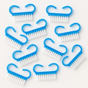 Isabellenails Szczoteczka mini do usuwania pyłu manicure i pedicure niebieska 10 sztuk