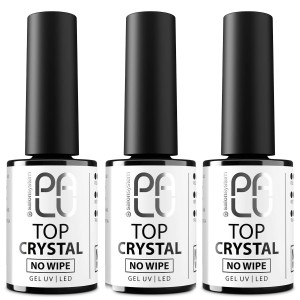 Mini zestaw uzupełniający do hybryd Palu Top Crystal No Wipe 11ml 3 sztuki