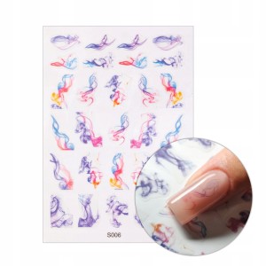 Naklejki samoprzylepne na paznokcie Smoky Nail nr S006 efekt dymu