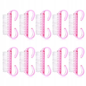 Szczoteczka mini do usuwania pyłu manicure i pedicure kolor mix 10 sztuk