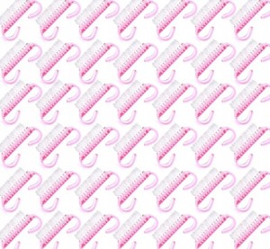 Szczoteczka mini do usuwania pyłu manicure i pedicure kolor mix 50 sztuk