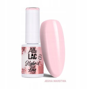 AlleLac Hybrid Lag Gel Polish Nudes Delicate Pink Różowy lakier hybrydowy do paznokci HEMA/Di-HEMA Free 6g