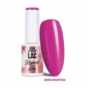 AlleLac Hybrid Lag Gel Polish Pinks Fuchsia Kolorowy lakier do paznokci HEMA/Di-HEMA Free 6g