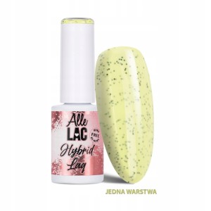 AlleLac Hybrid Lag Gel Polish Yellows Lemon Dots Żółty lakier hybrydowy do paznokci HEMA/Di-HEMA Free 6g