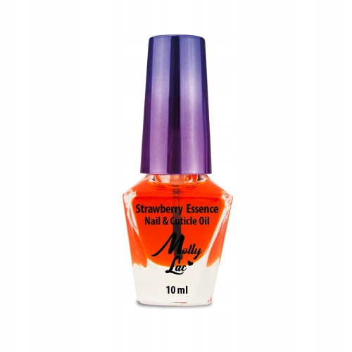 Molly Lac Nail & Cuticle Oil Strawberry Essence Oliwka do pielęgnacji skórek i paznokci o zapachu truskawki z pędzelkiem 10ml