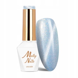Molly Nails Blues Cat Eye Blues Pastel Nr 184 HEMA/Di-HEMA Free Lakier hybrydowy LED/UV Gel Polish 8g