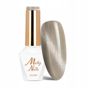 Molly Nails Blues Cat Eye Crystal Water Nr 160 HEMA/Di-HEMA Free Lakier hybrydowy LED/UV Gel Polish 8g