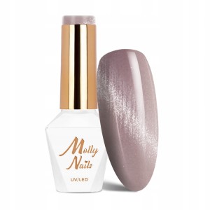 Molly Nails Blues Cat Eye Crystal Water Nr 163 HEMA/Di-HEMA Free Lakier hybrydowy LED/UV Gel Polish 8g