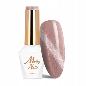 Molly Nails Blues Cat Eye Crystal Water Nr 164 HEMA/Di-HEMA Free Lakier hybrydowy LED/UV Gel Polish 8g