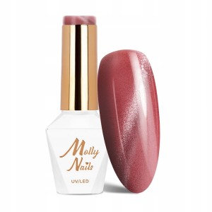 Molly Nails Blues Cat Eye Pinks Metallic Nr 211 HEMA/Di-HEMA Free Lakier hybrydowy LED/UV Gel Polish 8g
