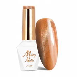Molly Nails Blues Cat Eye Yellows Metallic Nr 214 HEMA/Di-HEMA Free Lakier hybrydowy LED/UV Gel Polish 8g