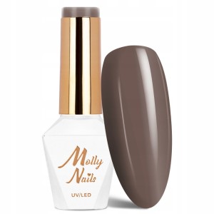 Molly Nails Choco Dreams Nr 355 Crispy Crunch Gel Polish HEMA/Di-HEMA Free Brązowy lakier hybrydowy LED/UV Gel Polish 8g