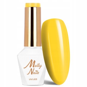 Molly Nails Cocktails & Drinks Nr 10 Tequila Sunrise Gel Polish HEMA/Di-HEMA Free Żółty lakier hybrydowy LED/UV 8g