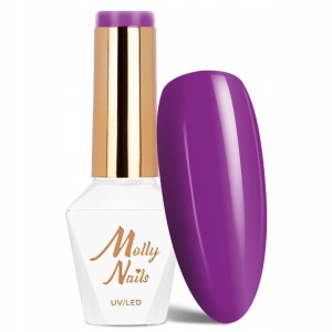 Molly Nails Cocktails & Drinks Nr 15 Bahama Mama Gel Polish HEMA/Di-HEMA Free Fioletowy lakier hybrydowy LED/UV 8g