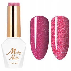 Molly Nails Duo Flashing Lights Nr 600 Spell On You HEMA/Di-HEMA Free Brokatowy lakier hybrydowy LED/UV Gel Polish 8g