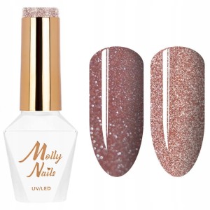 Molly Nails Duo Flashing Lights Nr 607 Metamorphosis HEMA/Di-HEMA Free Brokatowy lakier hybrydowy LED/UV Gel Polish 8g