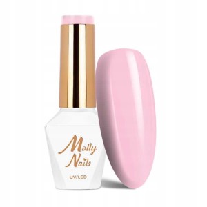 Molly Nails Fancy Fashion 330 Affection Gel Polish HEMA/Di-HEMA Free Różowy lakier hybrydowy LED/UV 8g
