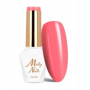 Molly Nails Fancy Fashion 331 Peach Shake Gel Polish HEMA/Di-HEMA Free Brzoskwiniowy lakier hybrydowy LED/UV 8g