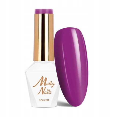 Molly Nails Fancy Fashion 333 Flowerista Neon Gel Polish HEMA/Di-HEMA Free Fioletowy lakier hybrydowy LED/UV 8g
